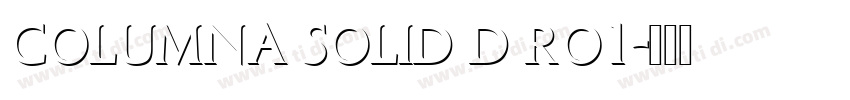 Columna Solid D Ro1字体转换